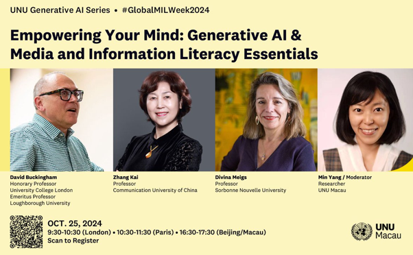 United Nations University (UNU), Macau 25 octobre