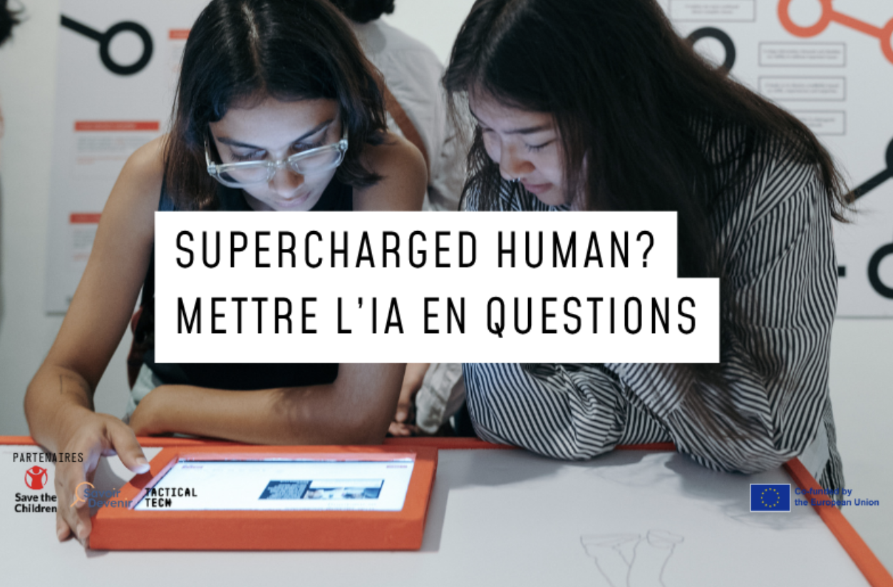 Visuel « Supercharged Human? Mettre l’IA en questions ».